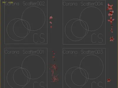 Wild grass exterior 3D model