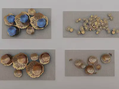 Wall Forged Decoration 3D model purchase