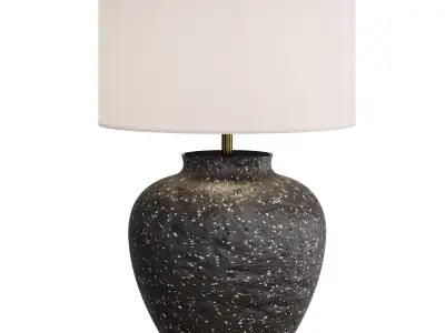 Corfu Table Lamp with Drum Shade by Crate and Barrel 3D model