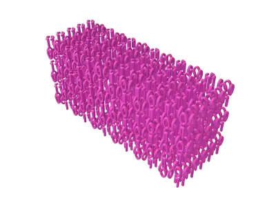 Binary 3D Style Background V1 003 3D model