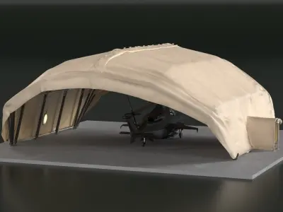  Portable Air Shelter with Combat Chopper 