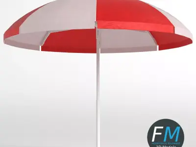 Beach umbrella 3D model