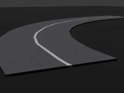 Road Pack Low-poly 3D model purchase