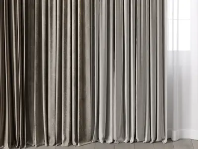 hadi curtains 70 3D model