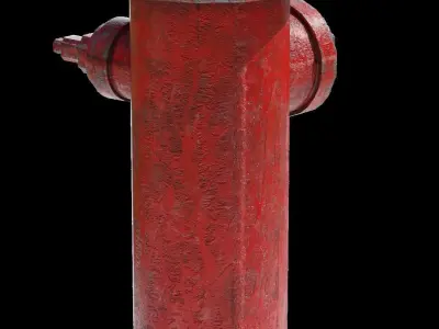 Fire Hydrant Game Ready Low Poly Low-poly 3D model