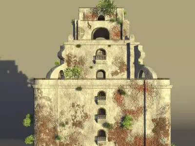 SINKING BELL TOWER 3D model