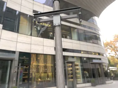 Wood Electricity Poles - Object 009 Low-poly 3D model