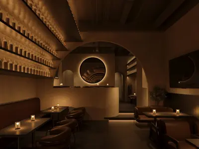 night club  interior 3D model