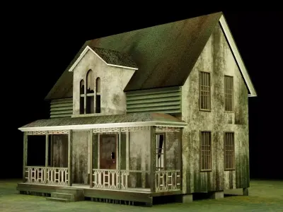 Hunted House Low-poly 3D model