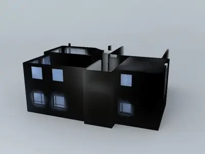 Two store house project Free 3D model