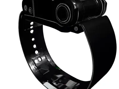 SciFi Futuristic Wrist Device Low-poly 3D model
