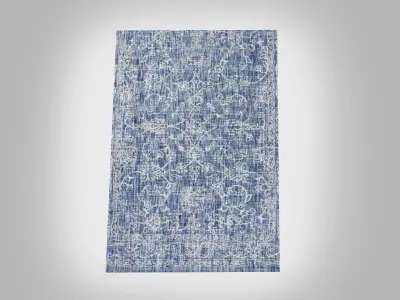 Bohemian Rug Low-poly 3D model