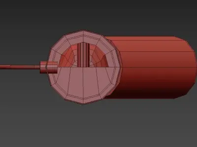 GU10-S dimmable led track light 3D model