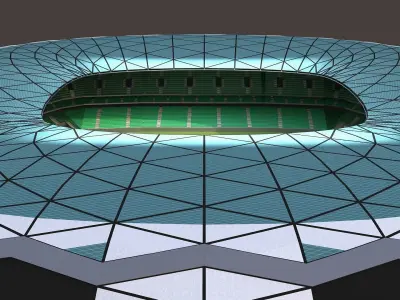 Education City Stadium 3D model