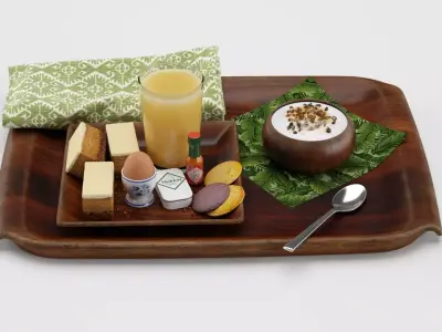 Breakfast Set 3D model