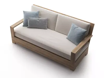 Belvedere Classic Sofa 3D model