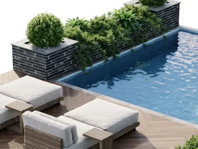 Swimming pool 3D model