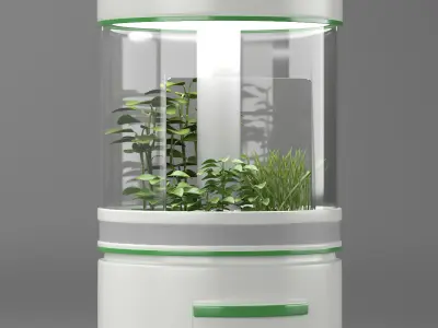 Sci-Fi Lab Hydroponic 3D 3D model