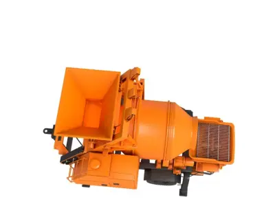 Portable Concrete Mixer Pump 3D model