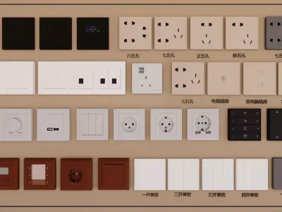 Switch and Outlet Collection-A5 3D model