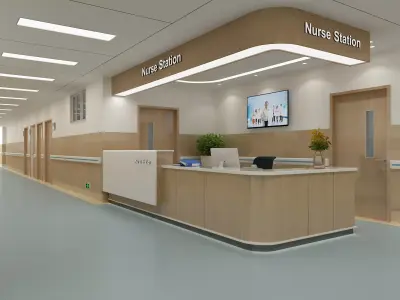 Hospital Interior 01 3D model