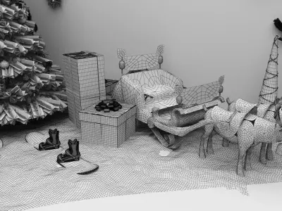 Cristmas Amusment Park 3D model