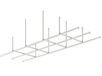 Factory Ceiling Beams 3D model