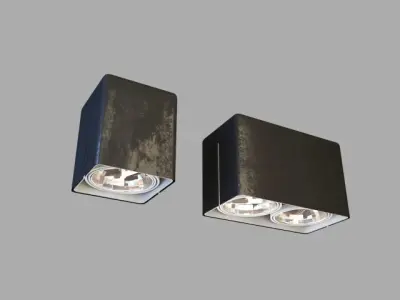 Set of lighting 3D model