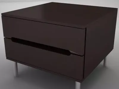 night table modern 3 Low-poly 3D model