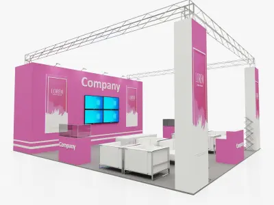 Exhibition stand 4 3D model