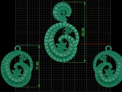 Half set 0013 3D print model