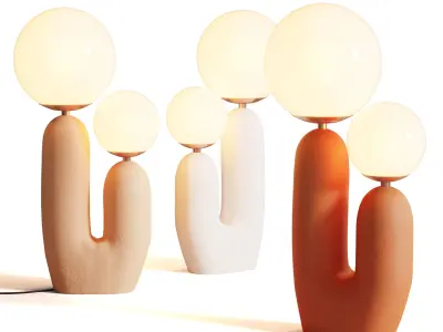 Belecome Hand-Built Oo Table Lamp Low-poly 3D model