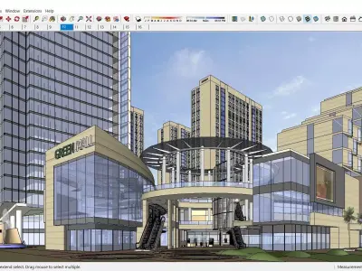 Sketchup Shopping Center G1 3D model