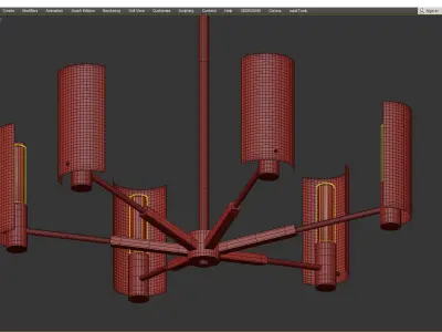 Troy Pilsen Chandelier Low-poly 3D model