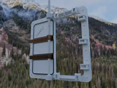 Watertight door Titanic  3D model