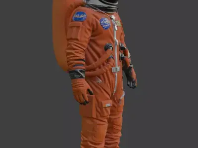 High Poly Astronaut Spacesuit Cinematic Detail 4K PBR Textures 3D model