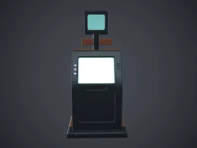 ATM and cash machine 3D model
