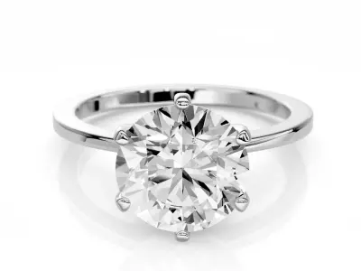 Engagement ring Noa 1-50ct 3D print model