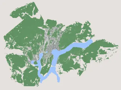 Lugano City Switzerland 3D model