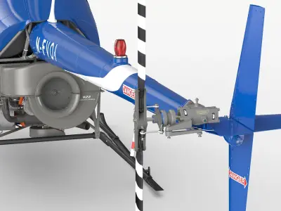  Robinson R-22 Beta II Light Utility Helicopter Blue 