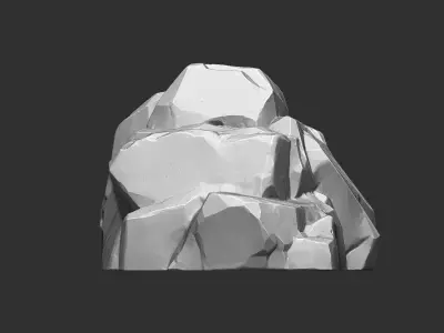 3D Mountain rock Zbrush sculpt 3D model