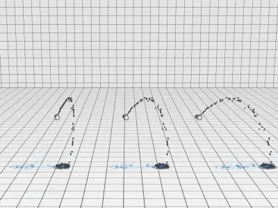 Lumion fountain - animated Low-poly 3D model