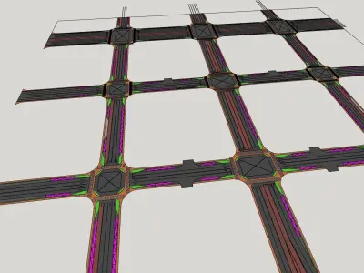 Road network 3d model 3D model