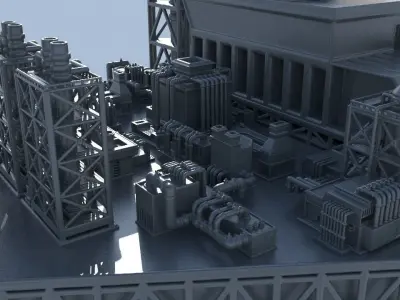 OilRig for 3Dprint 3D print model