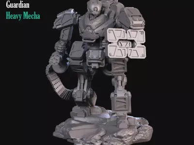 Heavy Guard Mecha 3D print model