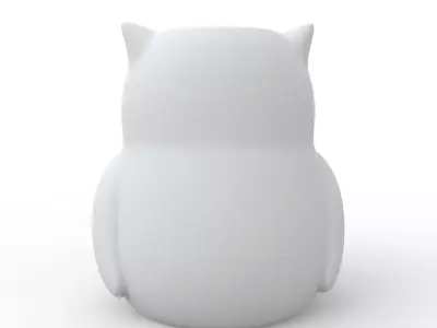 Owl Candle Holder 3D Print Model 3D print model