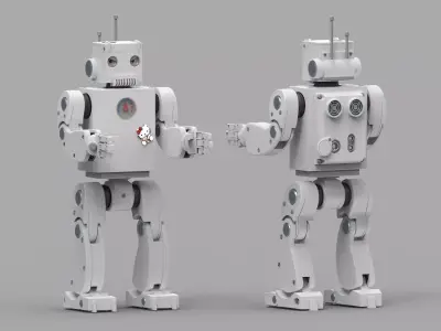 Cartoon Robot 3d model 3D model