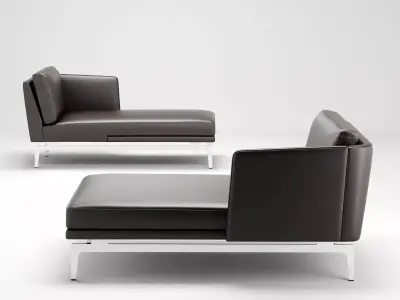 1262 F modern chaise lounge chair 3D model