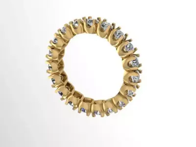 Halo Diamond Ring   3D print model