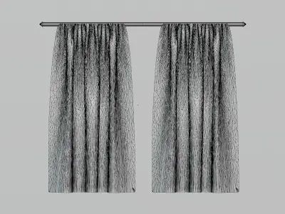 Curtain 3d model Low-poly 3D model purchase